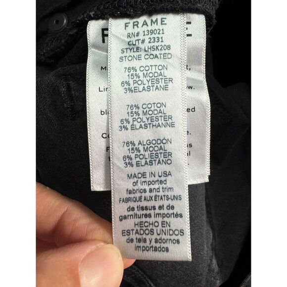 FRAME DENIM Le High Skinny Jeans Stone Coated, Sz 27 - Picture 10 of 12